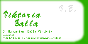 viktoria balla business card