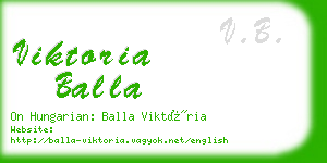 viktoria balla business card